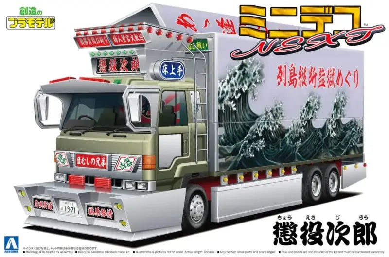 AOSHIMA Decoration Truck 1/64 Mini Deco Next No.5 Choueki Jirou Large Wing Plastic Model