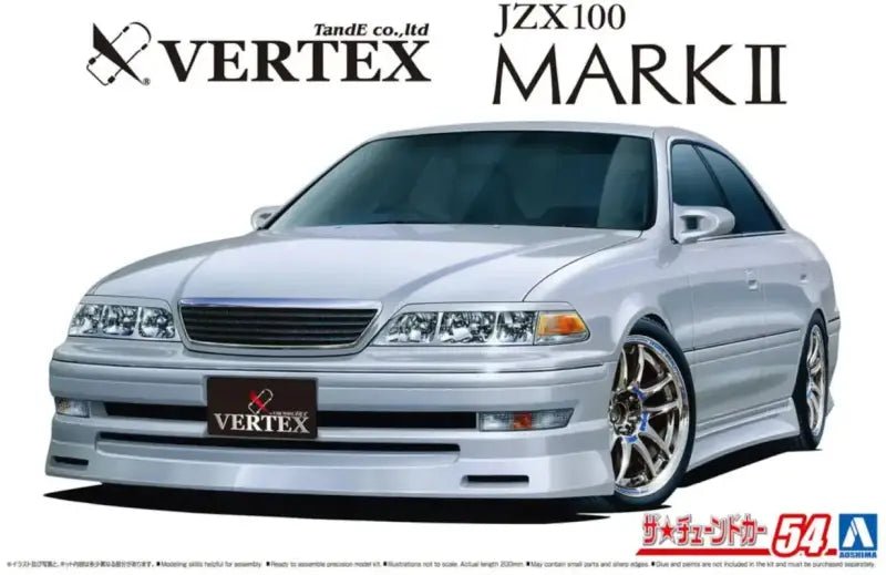 AOSHIMA The Tuned Car 1/24 Toyota Vertex Jzx100 Mark Ii Tourer V '98 Plastic Model