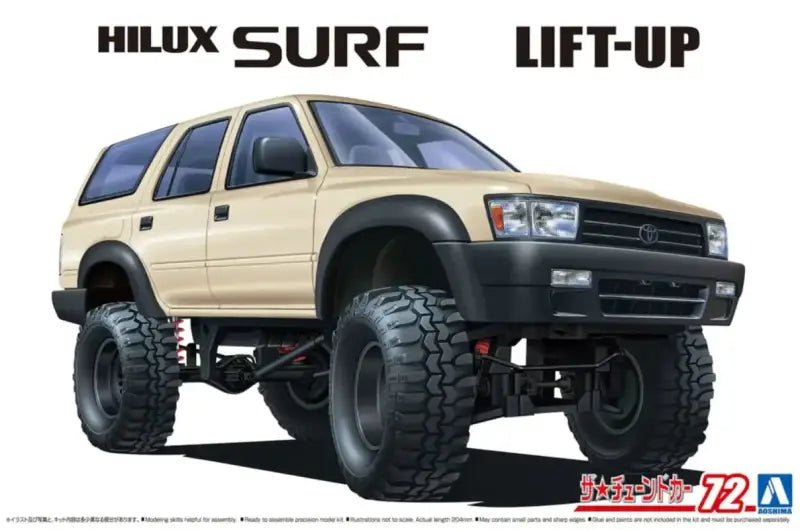 AOSHIMA The Tuned Car No.72 1/24 Vzn130G Hilux Sub Lift Up '91 Toyota Plastic Model