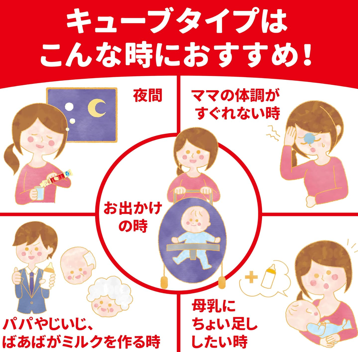 Meiji Hohoemi Easy Cube in 27g x 20 Bags, portable pouches, perfect for travel feeding