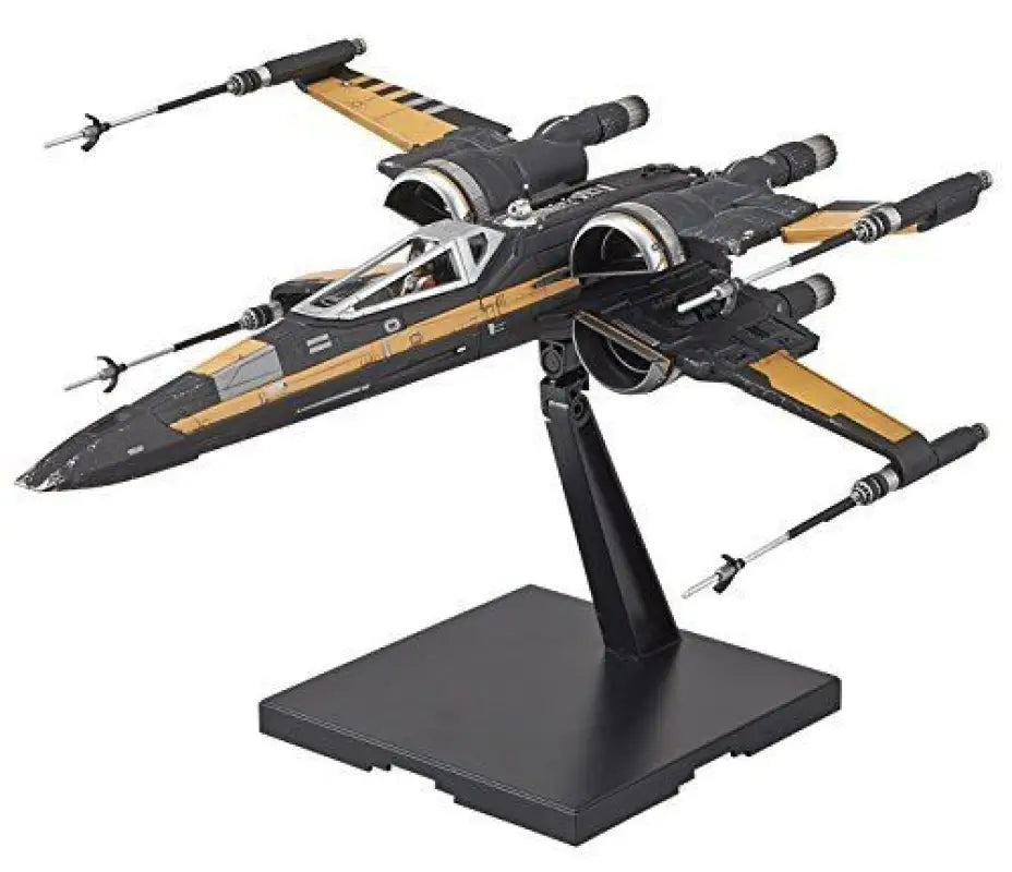 Bandai 1/72 Star Wars The Last Jedi Poe’s Boosted X-wing Fighter Model Kit - Plastic