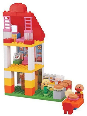 Bandai Block Labo Anpanman Big Bread Factory And A Nice House Bucket - Toy