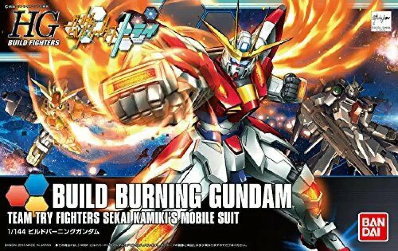 Bandai Build Burning Gundam Hgbf 1/144 Gunpla Model Kit