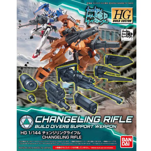 Bandai Hgbc 1/144 Changeling Rifle Plastic Model Kit Gundam Build Fighters - Gunpla