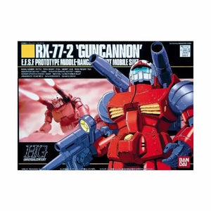 Bandai Hguc 001 1/144 Rx-77-2 Guncannon Plastic Model Kit Mobile Suit Gundam - Gunpla