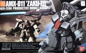 Bandai Hguc 1/144 Amx-011 Zaku Iii Plastic Model Kit Mobile Suit Gundam Zz Japan - Gunpla