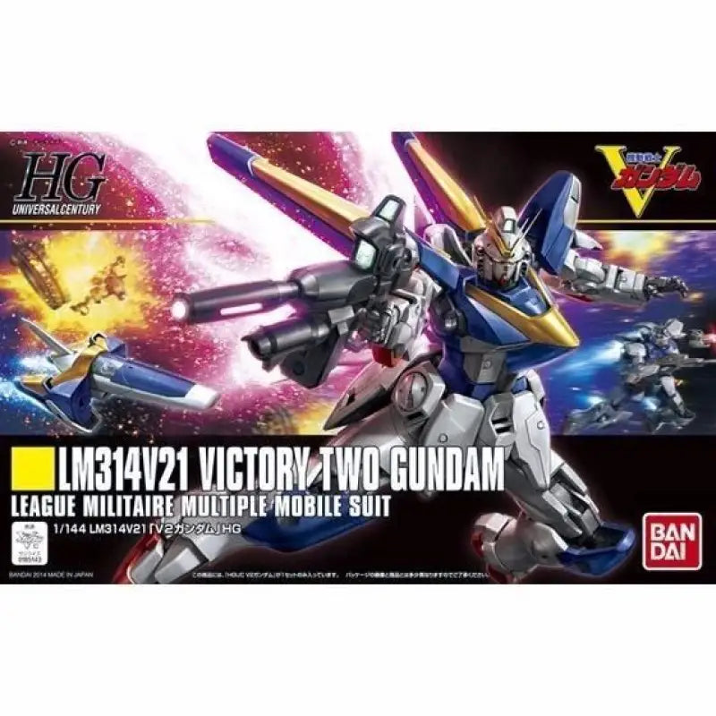 Bandai Hguc 1/144 Lm314v21 V2 Gundam Plastic Model Kit Mobile Suit V - Gunpla