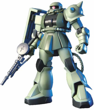 Bandai Hguc 1/144 Ms-06 Zaku Ii Plastic Model Kit Mobile Suit Gundam - Gunpla