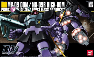 Bandai Hguc 1/144 Ms-09 Dom / Ms-09r Rick Plastic Model Kit Gundam Japan - Gunpla