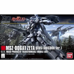 Bandai Hguc 1/144 Msz-006a1 Zeta Plus Unicorn Ver Plastic Model Kit - Gunpla