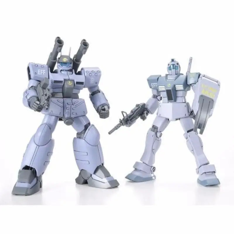 Bandai Hguc 1/144 Rgm-79 Gm & Rx-77d Guncannon White Dingo Team Custom Model Kit - Gunpla