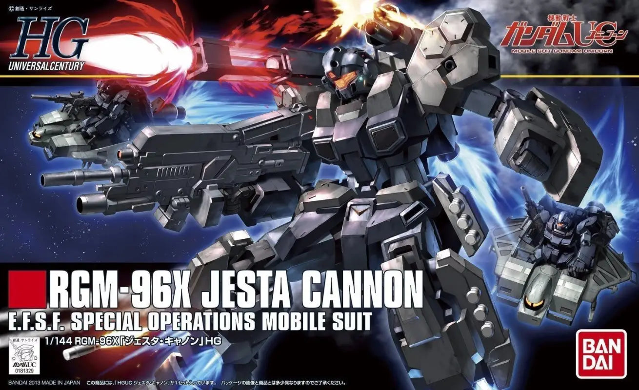 Bandai Hguc 1/144 Rgm-96x Jesta Cannon Plastic Model Kit Gundam Uc - Gunpla