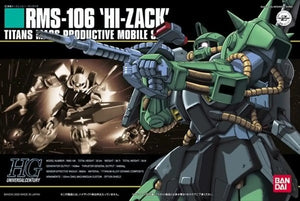 Bandai Hguc 1/144 Rms-106 Hi-zack Plastic Model Kit Mobile Suit Z Gundam Japan - Gunpla