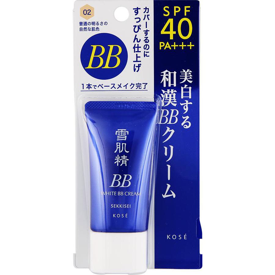 Kose Sekkisei White Bb Cream SPF40 PA+++ Color 02 30g - Japanese Makeup Base Products