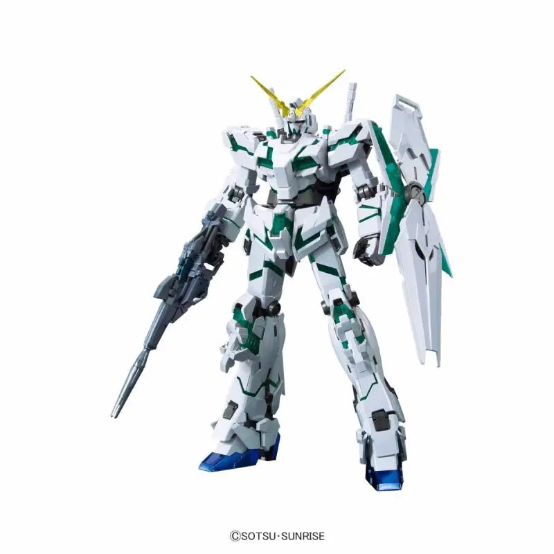 Bandai Mg 1/100 Rx-0 Unicorn Gundam Red/green Twin Frame Edition Titanium Finish - Gunpla