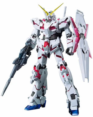 Bandai Mg 1/100 Rx-0 Unicorn Gundam Red/green Twin Frame Edition Titanium Finish - Gunpla