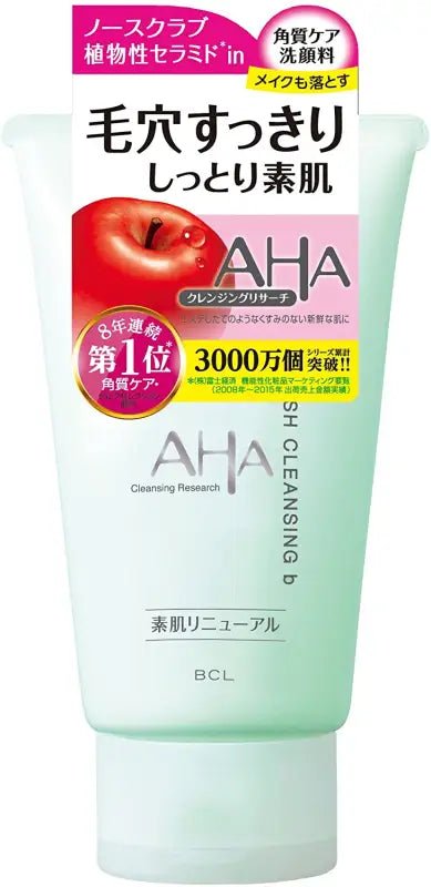 BCL Cleansing Research AHA Exfoliating Face Wash Cleanser 120g - Japan Face Wash - YOYO JAPAN