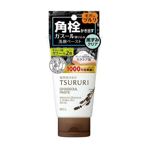 BCL Tsururi Ghassoul Paste Face Wash Blackhead Remover 120g - YOYO JAPAN