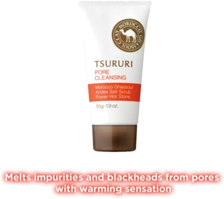 Bcl Tsururi Pore Cleanse Ghassoul Clay 55g - Blackhead Removal Cream