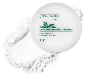 VT Cosmetics Deer CICA No-Sebum Mild Powder 5 g, fine texture for shine control.