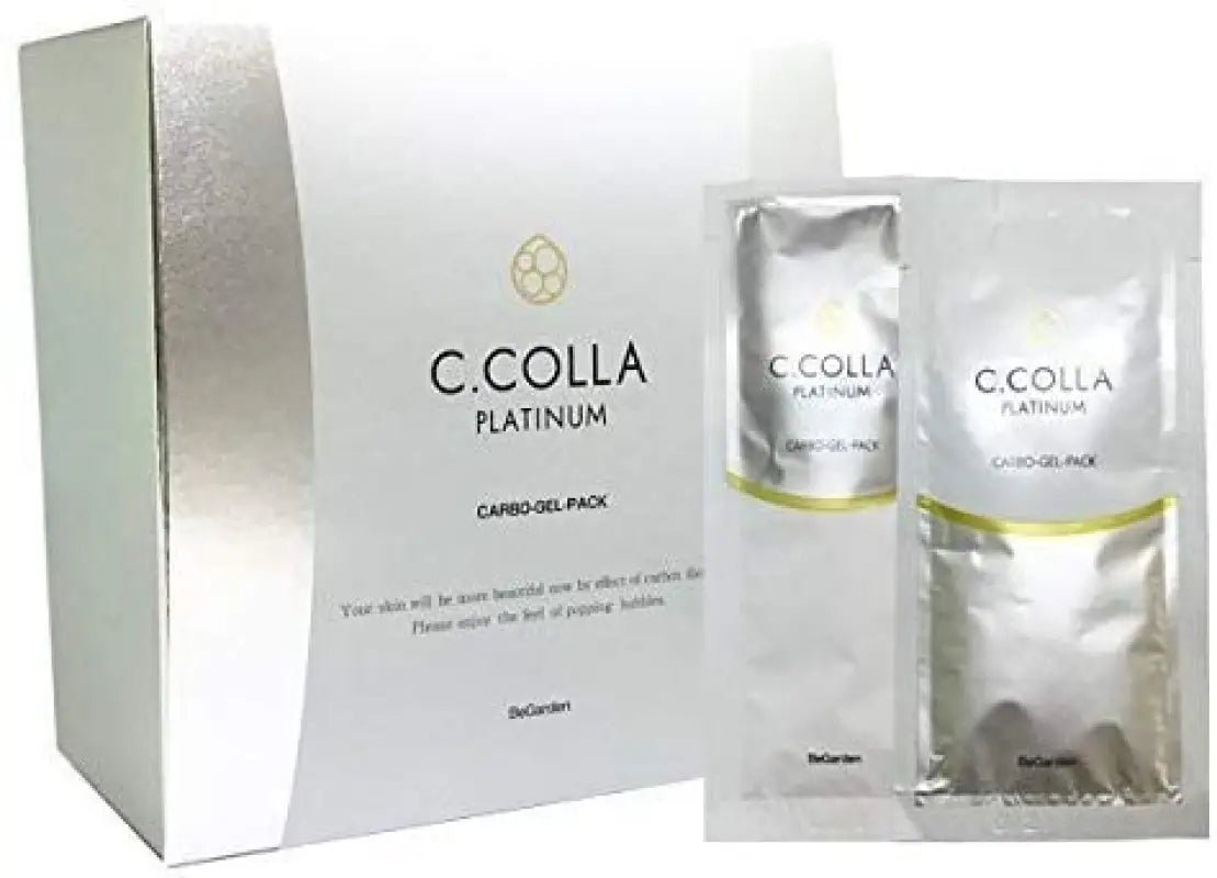 BeGarden C.COLLA Carbonated Platinum Gel Pack Additive-Free 12 Loads (Applicator Type) - 2 Pack - YOYO JAPAN