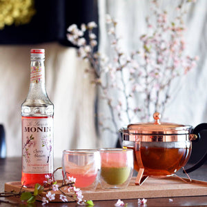 700ml Monin Sakura Syrup, floral aroma, designed for creative bartenders