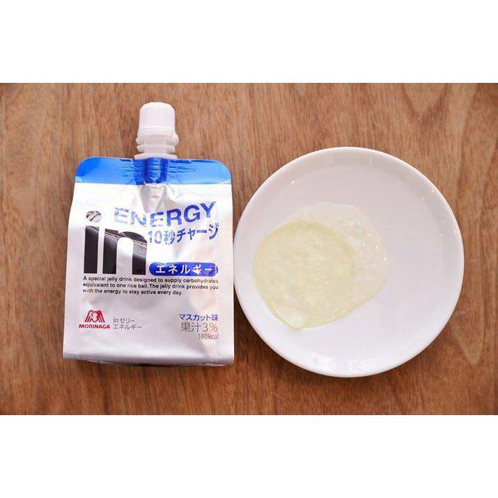 Morinaga In Jelly Energy Drink Muscat Flavor in 180g × 6 Units, spout design, perfect for quick consumption