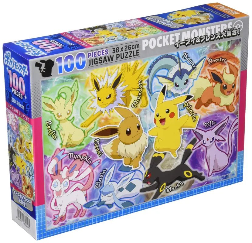Beverly 100-019 Jigsaw Puzzle Pokemon Eevee & Friends (100 L-Pieces) Pokemon Jigsaw Puzzle - YOYO JAPAN
