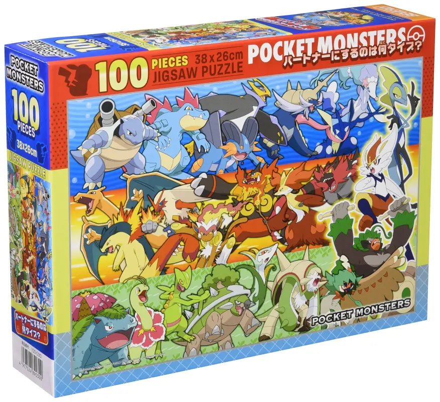 BEVERLY 100-030 Jigsaw Puzzle Pokemon Which Type Will You Make Your Partner? 100 L-Pieces - YOYO JAPAN