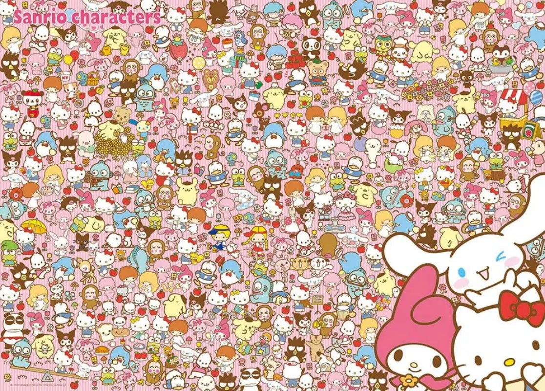 BEVERLY 66-221 Jigsaw Puzzle Sanrio Let'S Look For Our Favorite Sanrio Characters 600 Pieces - YOYO JAPAN