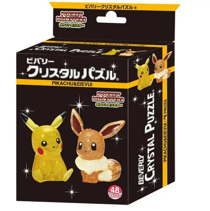 Beverly Crystal 3D Puzzle Pokemon Pikachu & Eievui (48 Pieces) Pokemon 3D