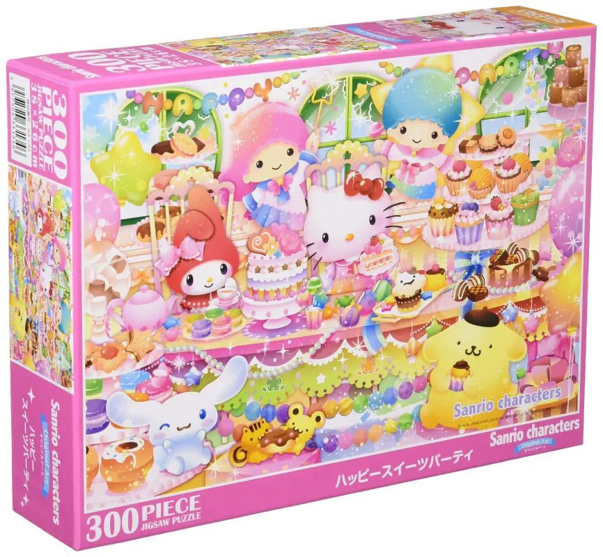 Beverly Jigsaw Puzzle 33-134 Sanrio Characters Happy Sweets Party (300 Pieces) Cute Puzzle - YOYO JAPAN