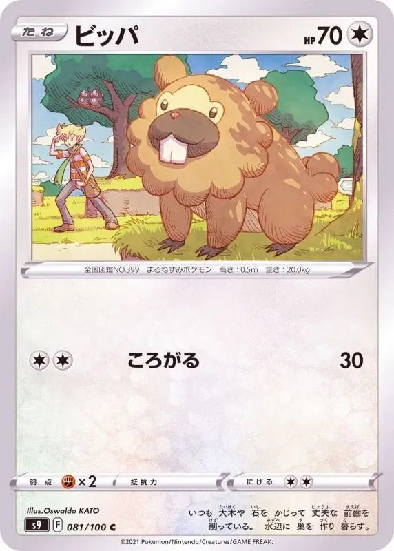 Bidoof - 081/100 S9 - C - MINT - Pokémon TCG Japanese