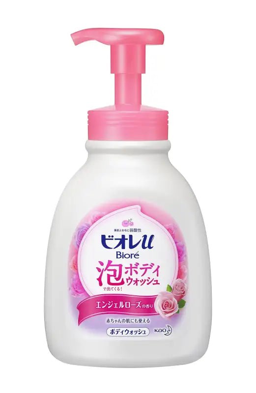 Biore U Rose Foaming Body Wash 600Ml - Japanese Made - YOYO JAPAN