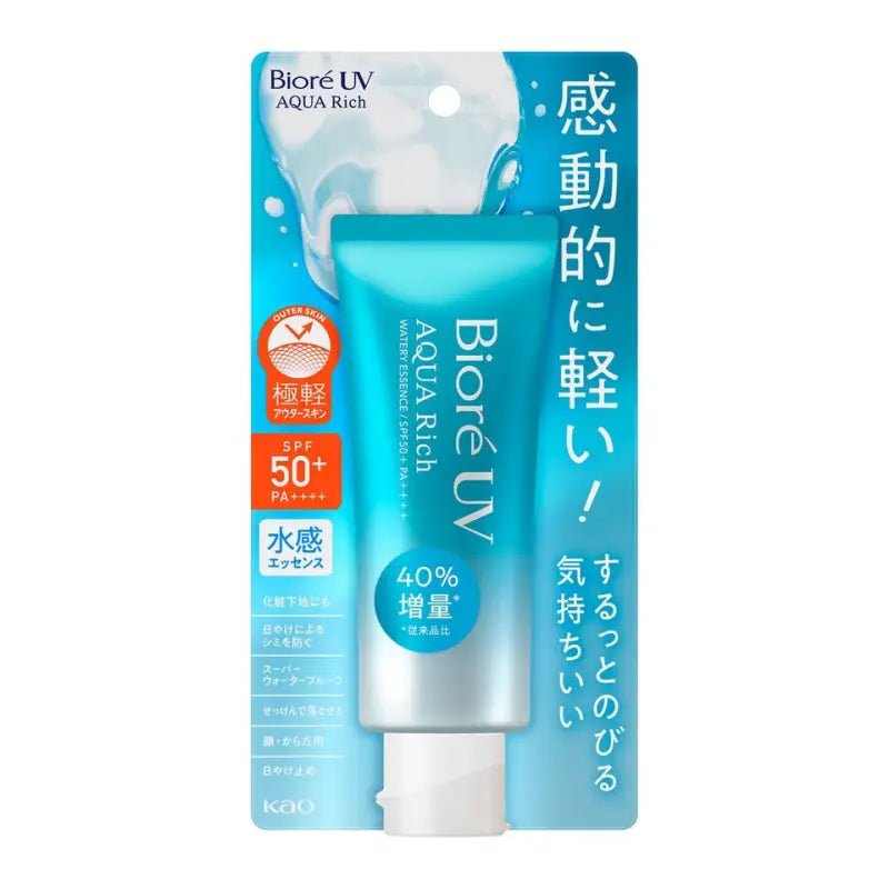 Biore UV Aqua Rich Watery Essence SPF50+/PA++++ 70ml - YOYO JAPAN