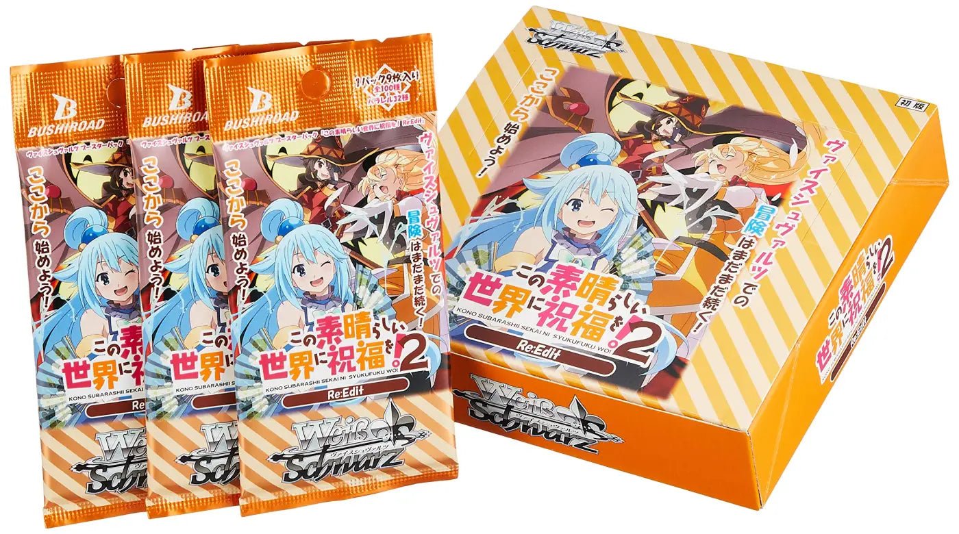 Bushiroad Weiss Schwarz Booster Pack Kono Suba Re: Edit Box Japanese Card Box Games