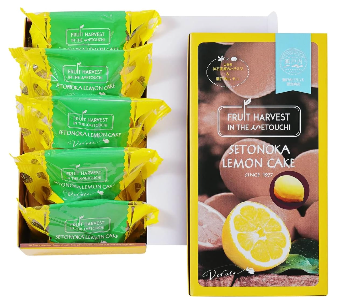 Dorse Pastry Shop Lemon Cake, Pack of 5, soft sponge with refreshing lemon flavor, ideal for tea time.