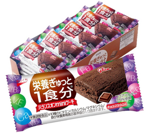 Ezaki Glico Balance-on Mini Cake Chocolate Brownie, 20 pieces - YOYO JAPAN