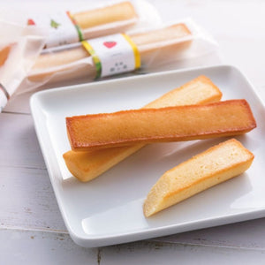 Close-up of Ginnomori Natural Fruit Stick Cake 4 Flavor Assortment showing moist texture and fruit flavor