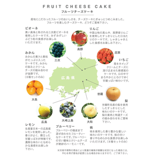 Close-up of Hiroshima’s Fruits Fruit Cheesecake Box showcasing creamy texture and fruity notes