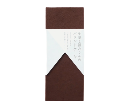 260g Japanese Taste Handmade Ginger Pound Cake with 3-year-aged mirin, offering balanced sweetness for gifting