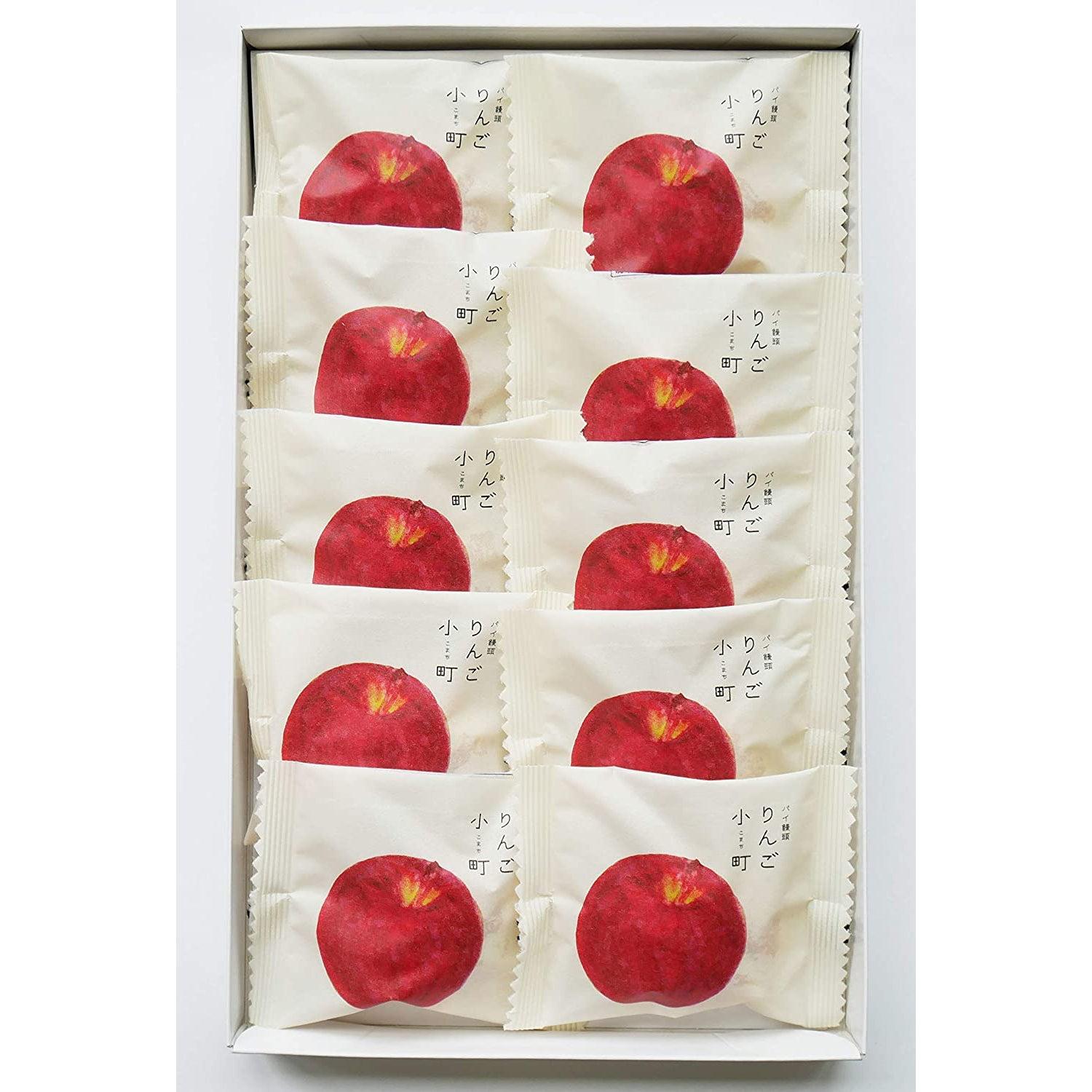 Ragueneau Ringo Komachi Bite-Sized Apple Pie Manju, 10 Pieces, flaky crust with apple filling, ideal for tea-time snacks