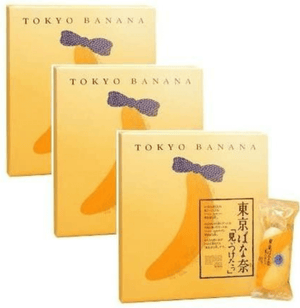 12-piece Tokyo Banana Cake Original, fluffy sponge filled with banana custard, designed for sharing