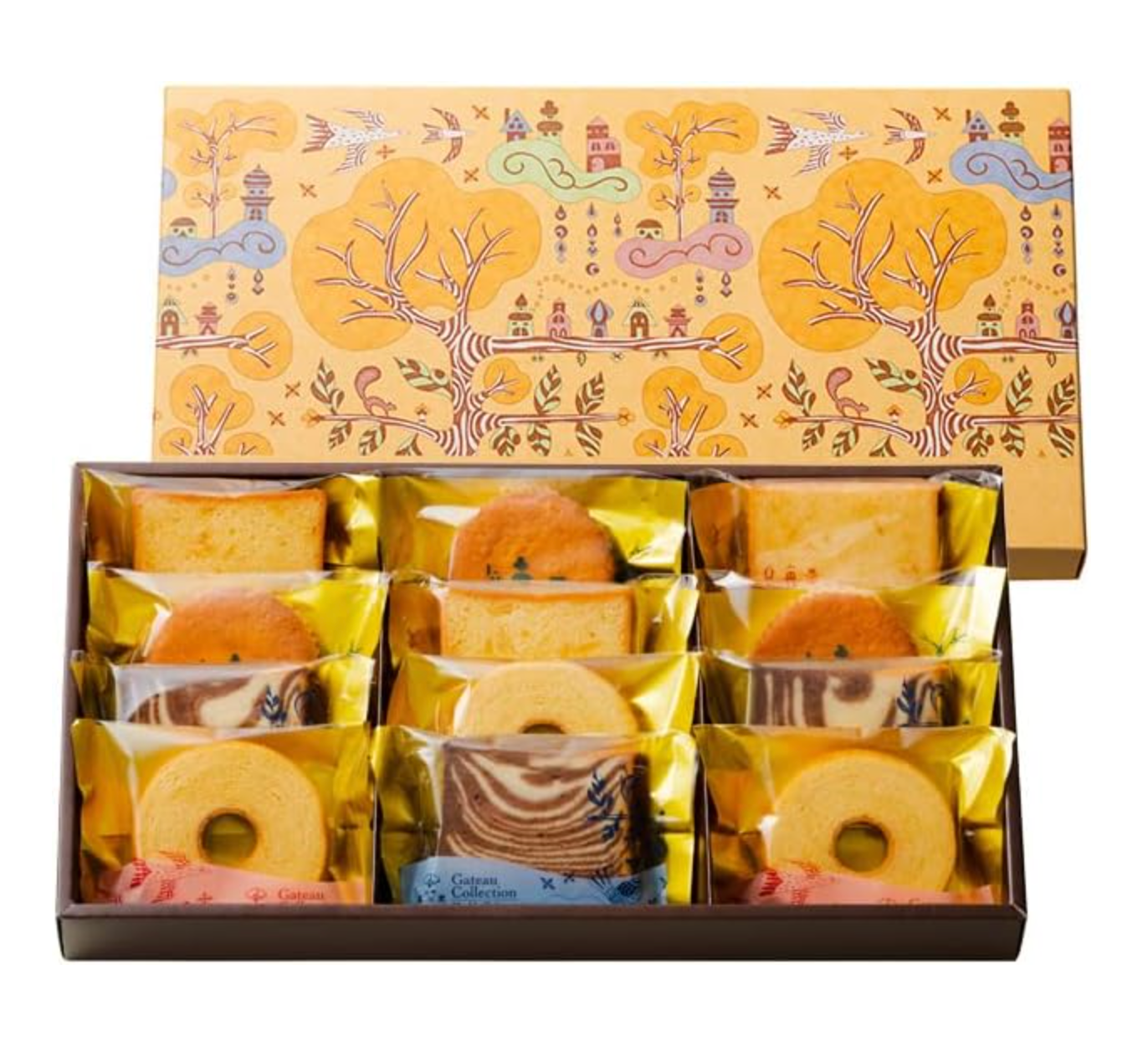 Ueno Shigetsudo Gateau Collection 12-piece cake assortment open box