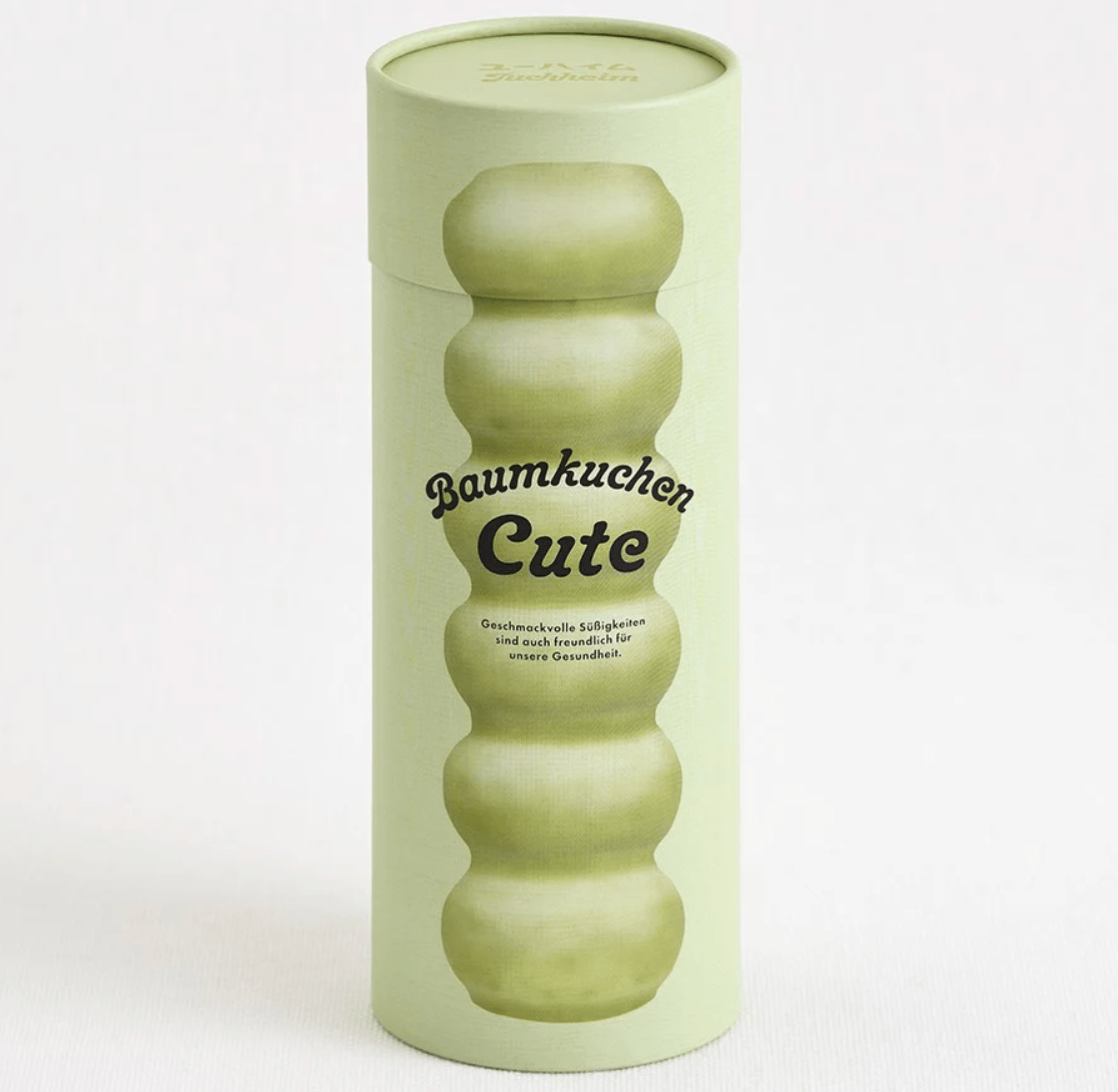 Uheim Baumkuchen Cute Matcha 14 Pieces, mini ring cakes with soft texture, ideal for tea time