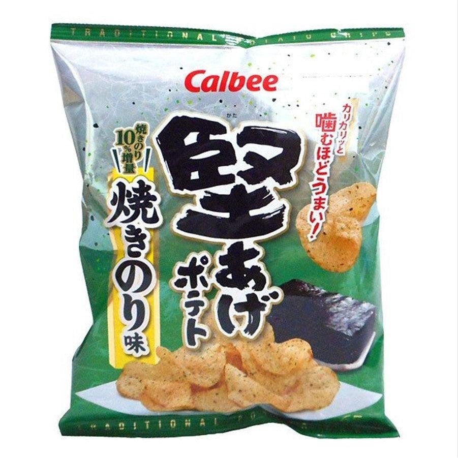 Calbee Kataage Nori Seaweed Crispy Potato Chips 65g (Box of 12)