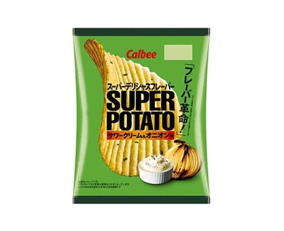 Calbee Super Sour Cream And Onion Chips - YOYO JAPAN