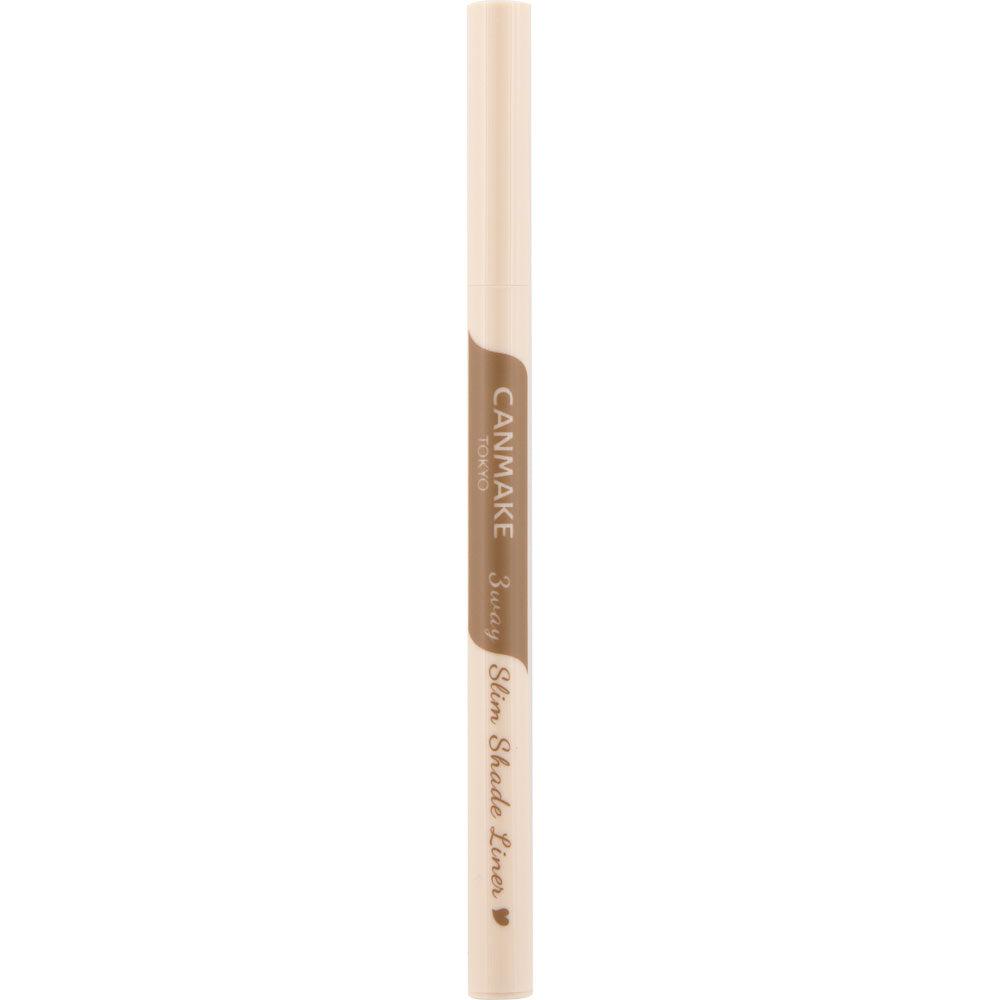 Canmake 3-way Slim Shade Liner Eyebrow Pencil 02 Ash Brown 0.72ml - YOYO JAPAN