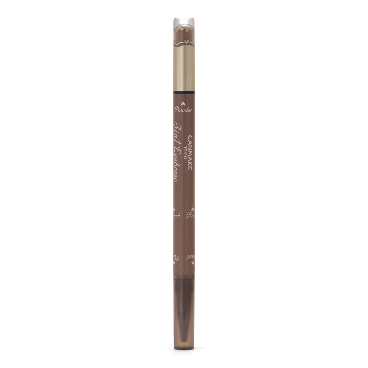 Canmake 3in1 Eyebrow Pencil in Ash Brown 0.57g Single Unit