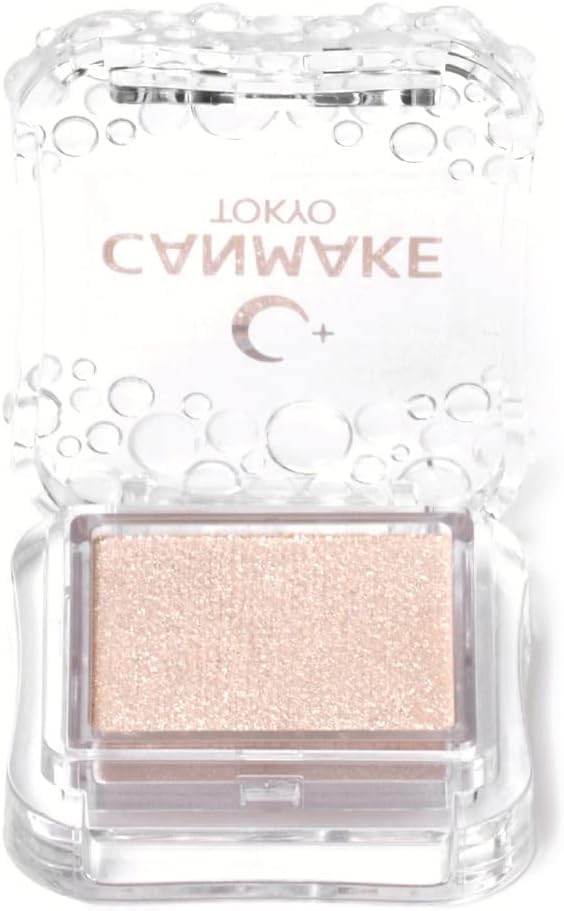 Canmake City Light Eyes 05 Moon Diamond Single Color Eyeshadow Beige Pearl White 1.0g